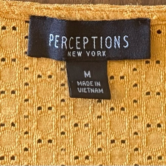Perceptions Women's Cropped Yellow Cardigan - Picture 5 of 5